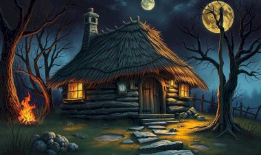 चुड़ैल की कुटिया : कुटिया के अंदर का दृश्य